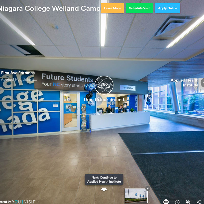 niagara college book a tour